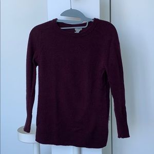 Halogen burgundy cashmere sweater xs